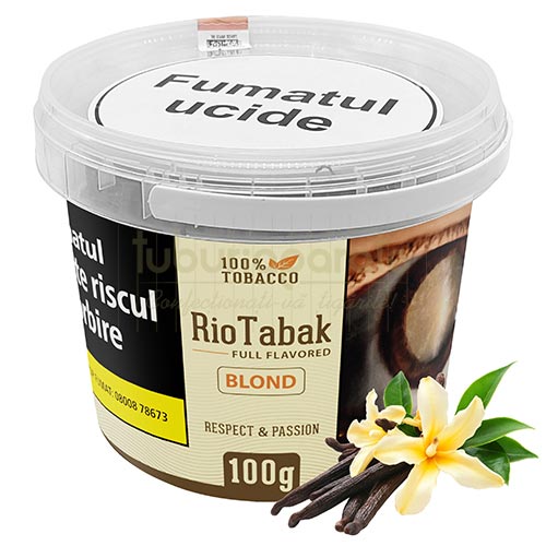 Tutun RioTabak Blond cu aroma de Vanilie 100g